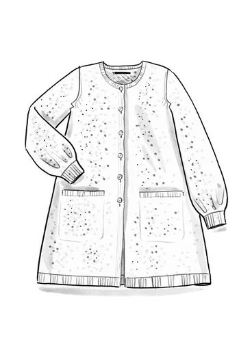 “Canada” long cardigan in an alpaca blend - pine/melange