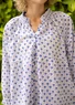Blouse tissée "Neela" en coton biologique (bleu brillant L)