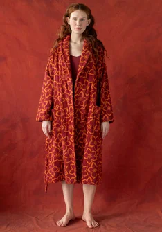 “Stars” terry robe in organic cotton - tranbr