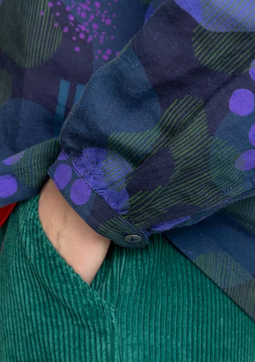 Blouse "Fizz" van linnen/modal - inkt