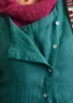 Robe sans manches "Ori" en lin (vert paon L)