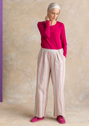 Webhose „Esme“ aus Baumwolle/Leinen - multi-gestreift