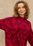 Geblümtes oder einfarbiges Jerseykleid „Hillevi“ aus Lyocell/Elasthan (amaryllis-gemustert L)
