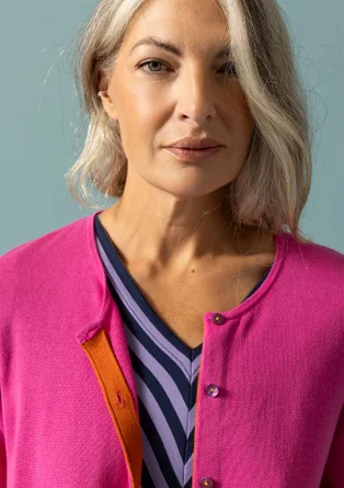 Vest van biologisch/gerecycled katoen - hibiscus