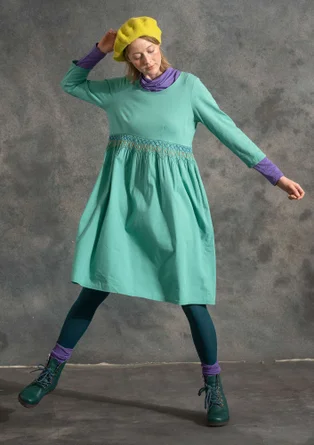 Jerseykleid aus Bio-Baumwolle/Modal - hellorientgrün