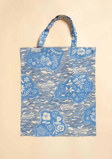 Organic cotton fabric tote bag M - 