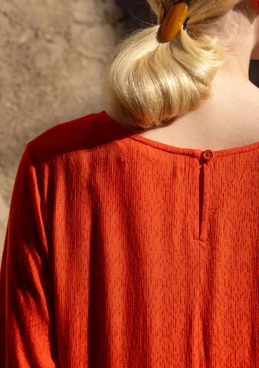 Webkleid „Flora Flow“ aus Viskose - feuerlilie