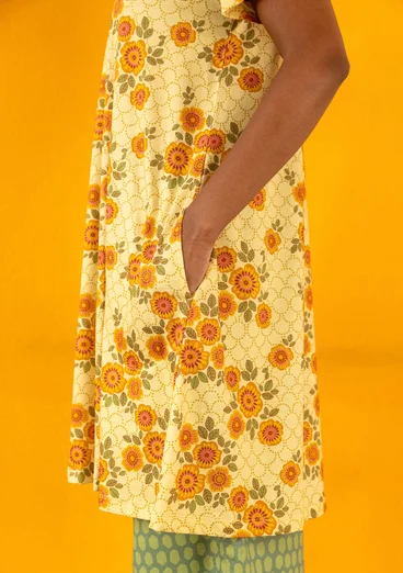 Robe "Rema" en jersey de coton biologique - rayon de soleil