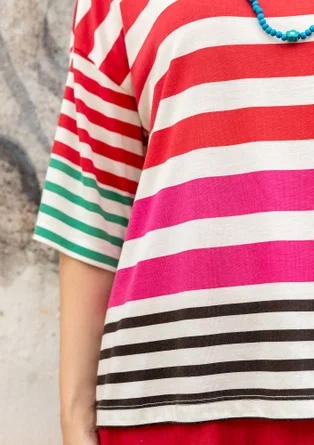 “Kochi” top in organic cotton/modal - wild strawberry