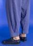 Woven pants in organic cotton dobby1 (bluebell M)