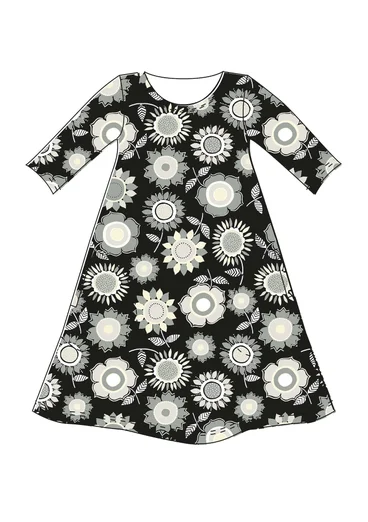 “Sunflower” lyocell/elastane jersey dress - black