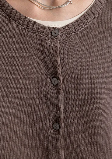 Gilet en coton recyclé - terre clair