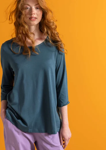 Jerseyshirt „Ophelia“ aus Bio-Baumwolle/Modal - indigogrün