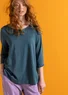 Jerseyshirt „Ophelia“ aus Bio-Baumwolle/Modal (indigogrün S)