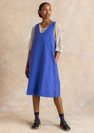 Robe tissée ”Esme” en coton/lin - lupin