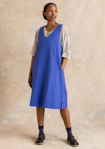 “Esme” woven organic cotton/linen dress - lupin