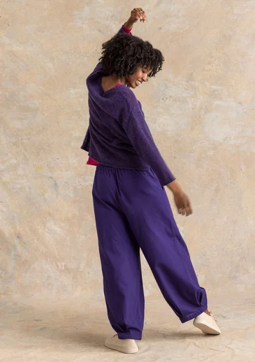 Wool/cotton/alpaca sweater - night sky/melange