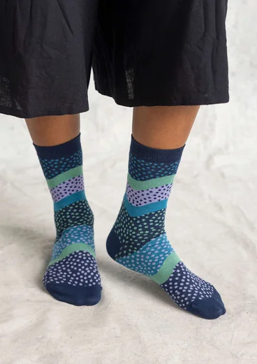 “Siv” organic cotton socks - indigo blue
