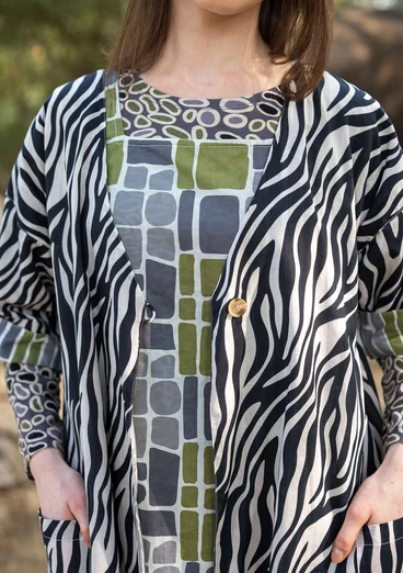 Kleid „Zebra“ aus Bio-Baumwollgewebe - vanille