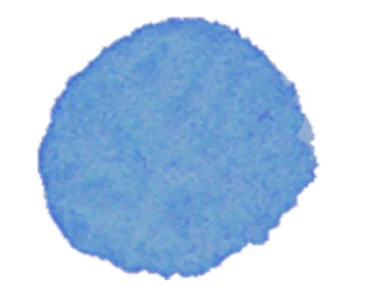 A blob of blue watercolour.
