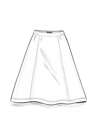 “Billie” organic cotton/modal jersey skirt - black