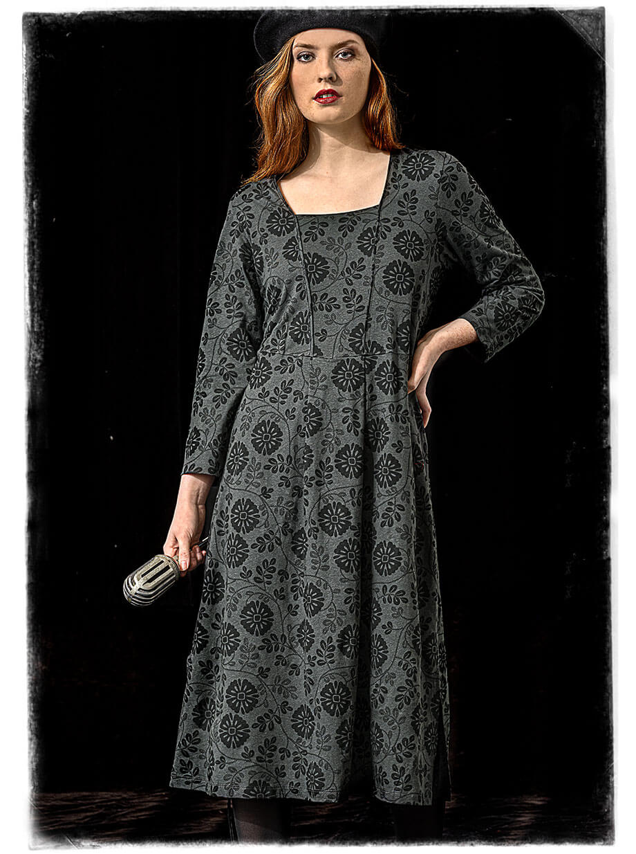 Tricot jurk  Piaf  van biologisch katoen/linnen