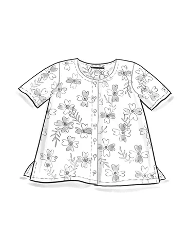 “Peggy” woven blouse in organic cotton - ljusgr0SL0mnstrad