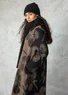 Manteau "Marabel" en tissu de laine/polyester (ombre noire XS)