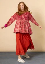 Blouse croisée "Roza" en coton biologique - rose cendrée