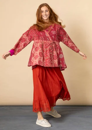 Wickelbluse „Roza“ aus Bio-Baumwollgewebe - aschrosa