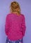 Pointellestrikket jakke «Luisa» i lin / resirkulert bomull (rosa orkidé M)