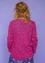 Pointellestrikket jakke «Luisa» i lin / resirkulert bomull (rosa orkidé S)