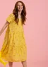 Kleid „Floria“ aus Bio-Baumwollgewebe (goldregen S)