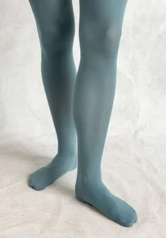 Effen panty van gerecycled polyamide - veronagroen