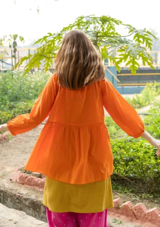 “Insta” organic cotton smock blouse - nectar
