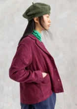 Cordjacke „Rime“ aus Bio-Baumwolle - weinrot