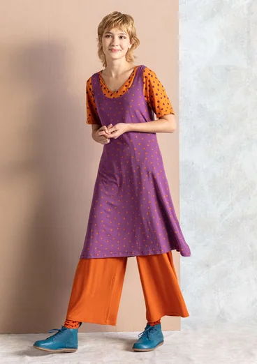 Robe "Pytte" en jersey de lyocell/élasthanne - hortensia foncé/masala