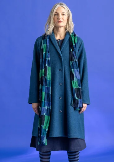 “Hedda” organic cotton shawl - indigo blue