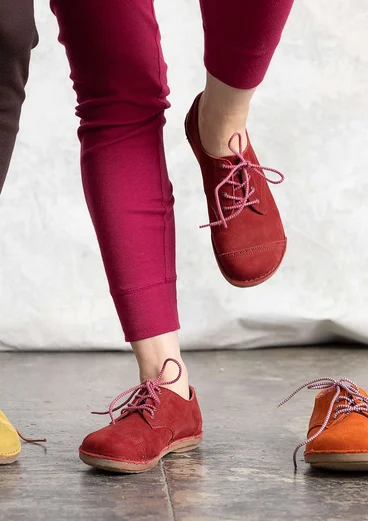 Chaussures à lacets en nubuck - airelles