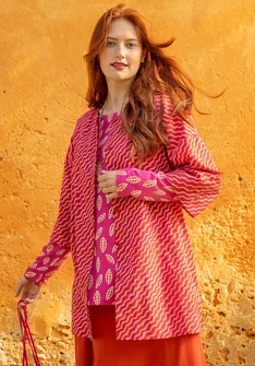 Bluse „Krusa“ aus Bio-Baumwolle - kupfer