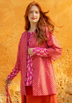 Bluse „Krusa“ aus Bio-Baumwolle - kupfer