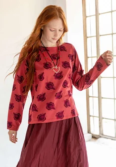 Shirt „Calla“ aus Bio-Baumwolle/Modal - rosenholz