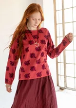 Top "Calla" en coton biologique/modal - bois de rose