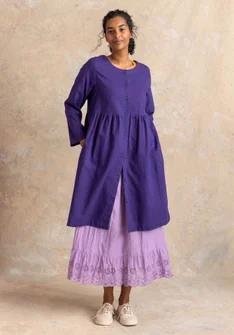 “Vendela” woven organic cotton dress - night sky