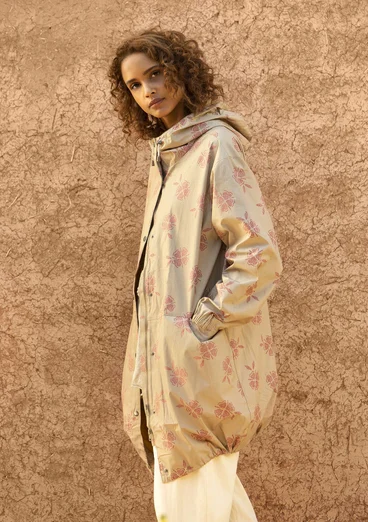 Parka "Nice" en écocoton - naturel foncé