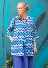 “Ping” blouse in organic cotton - brilliant blue
