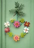 “Lisbeth” metal Christmas wreath (cranberry One Size)