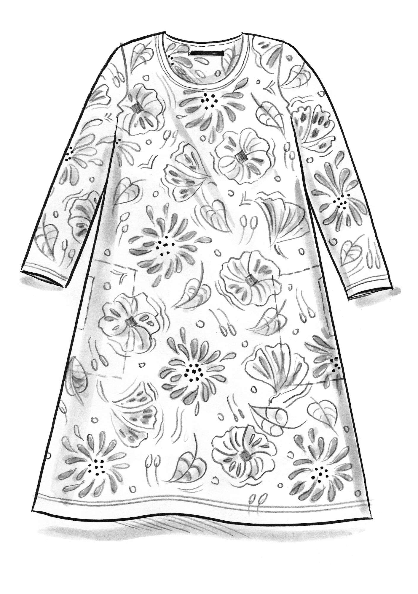 “Wind” modal jersey dress