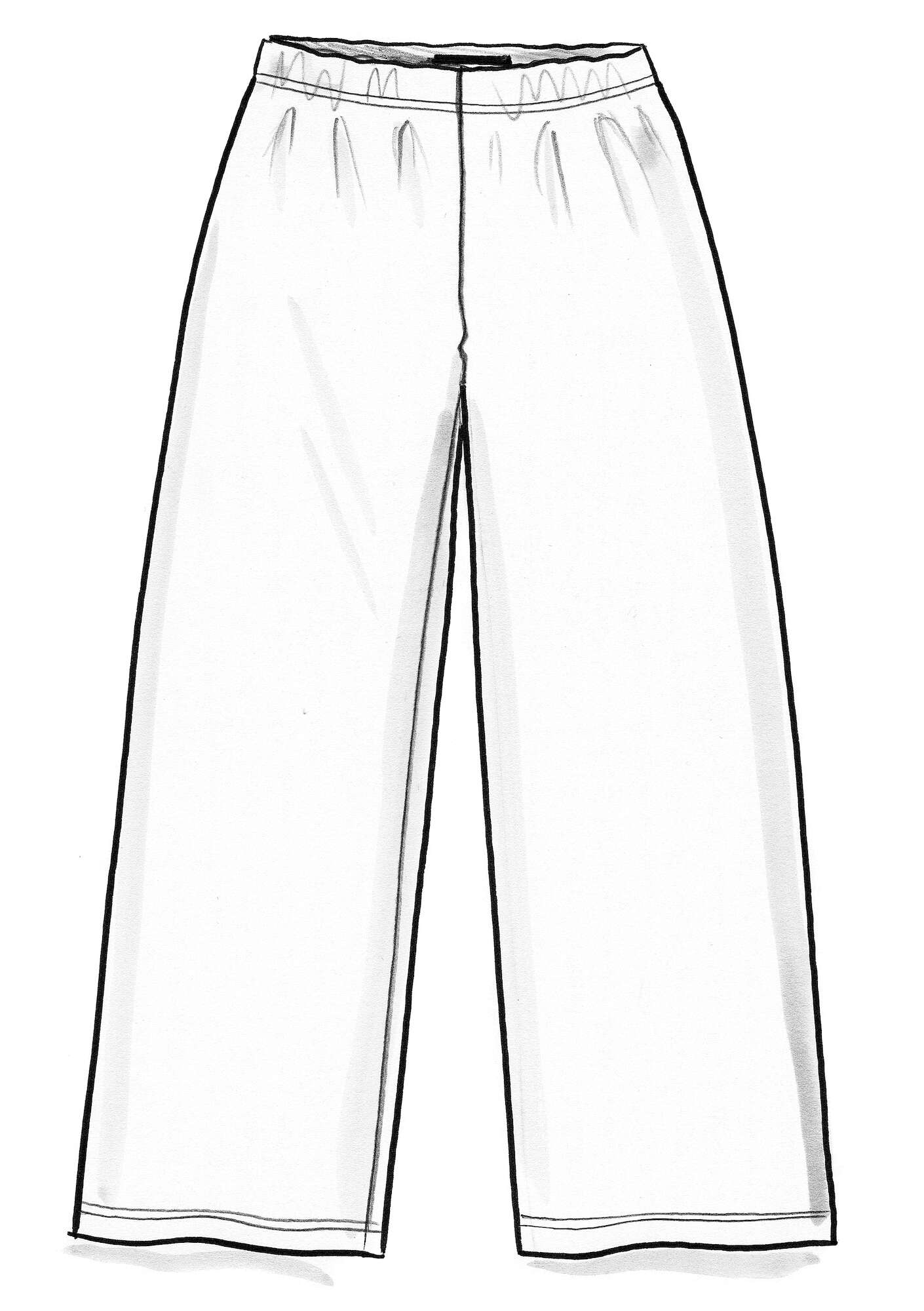 Organic cotton/modal jersey trousers
