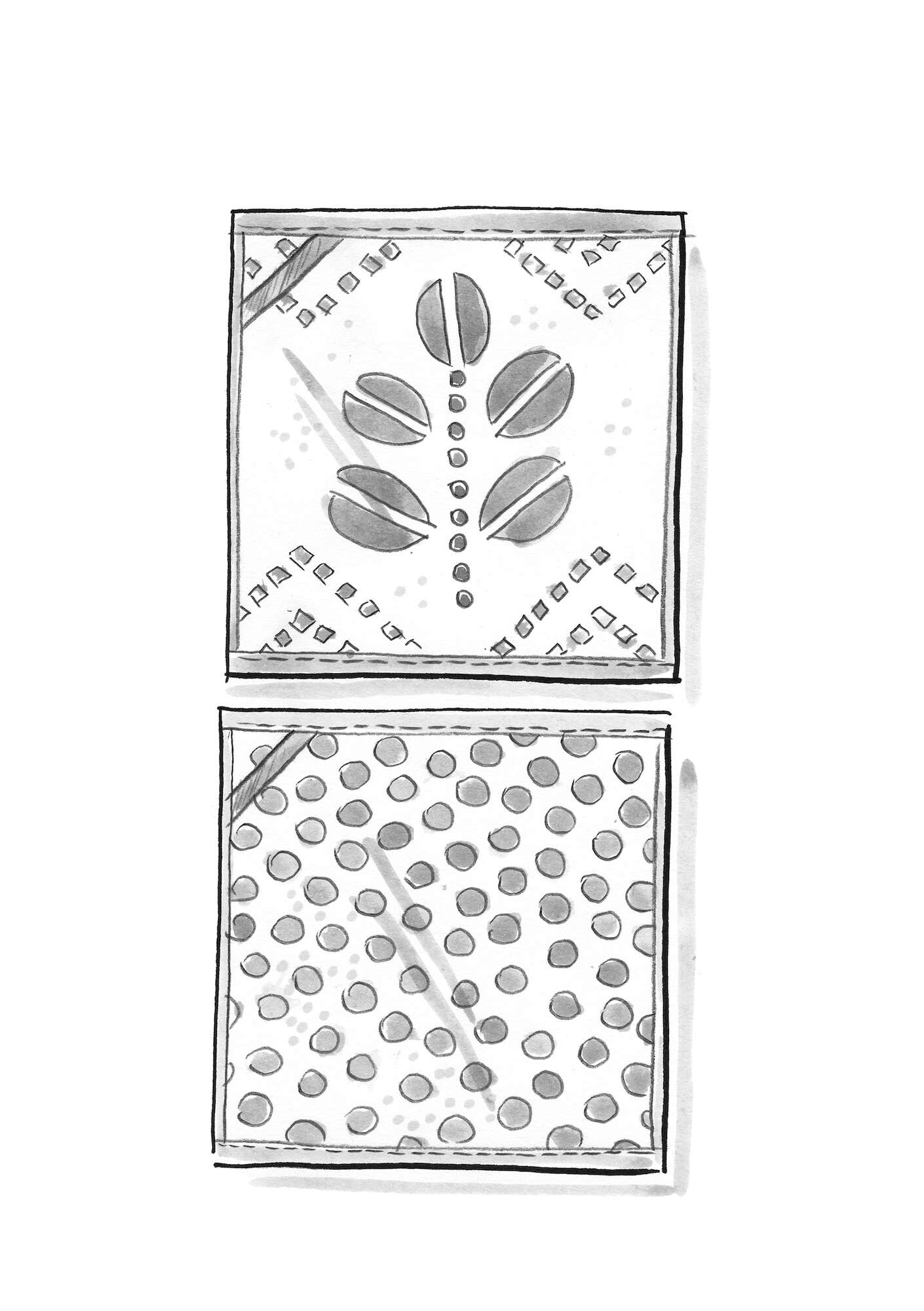 Seiftuch „Leafy“ aus Bio-Baumwolle, 2er-Pack waldgrün
